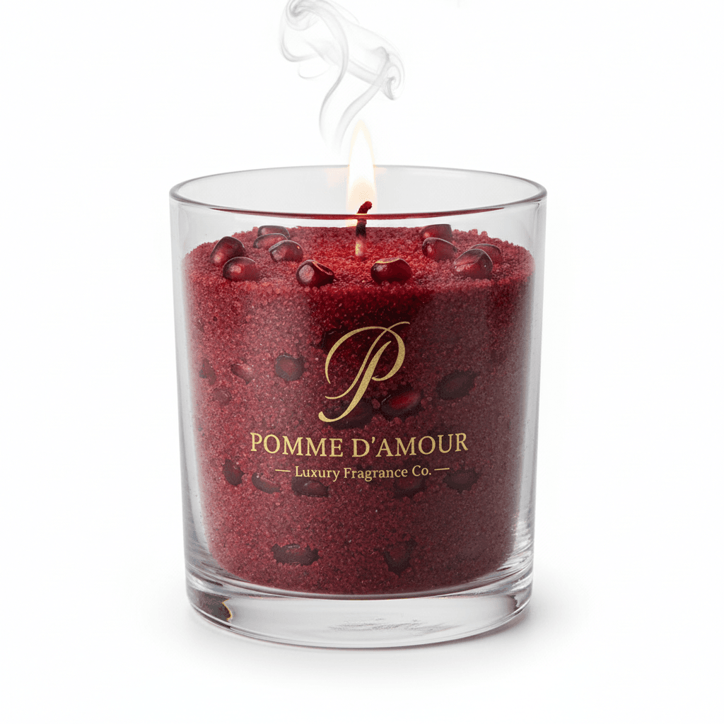 pomegranate candle sand