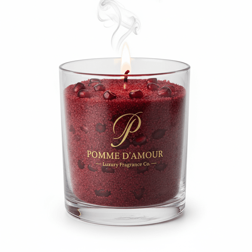 pomegranate candle sand