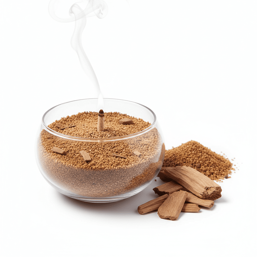 sandalwood candle sand