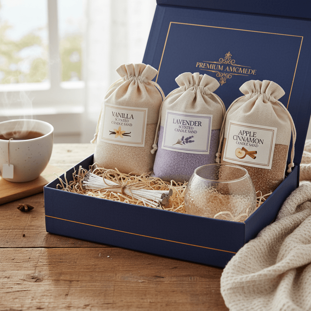 welcome bundle scented candle sand