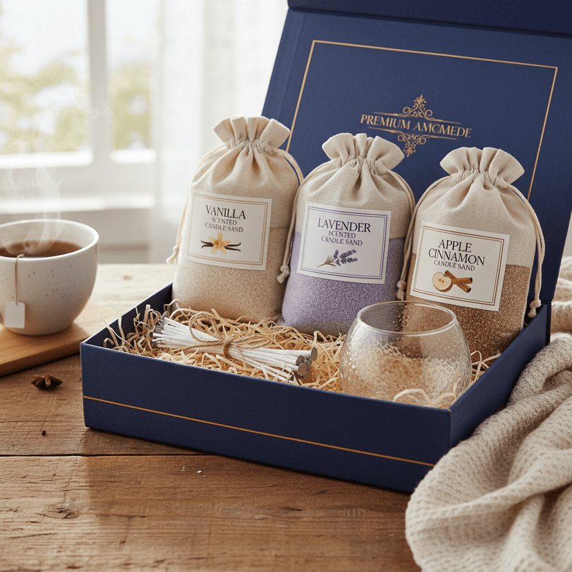 welcome bundle scented candle sand