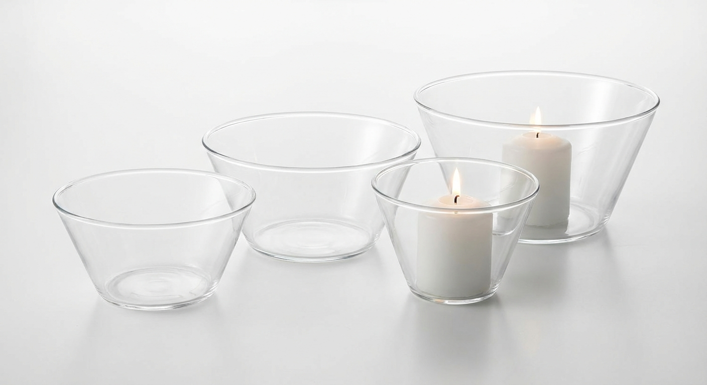 Decorative Glass Vessels (Set of 3)